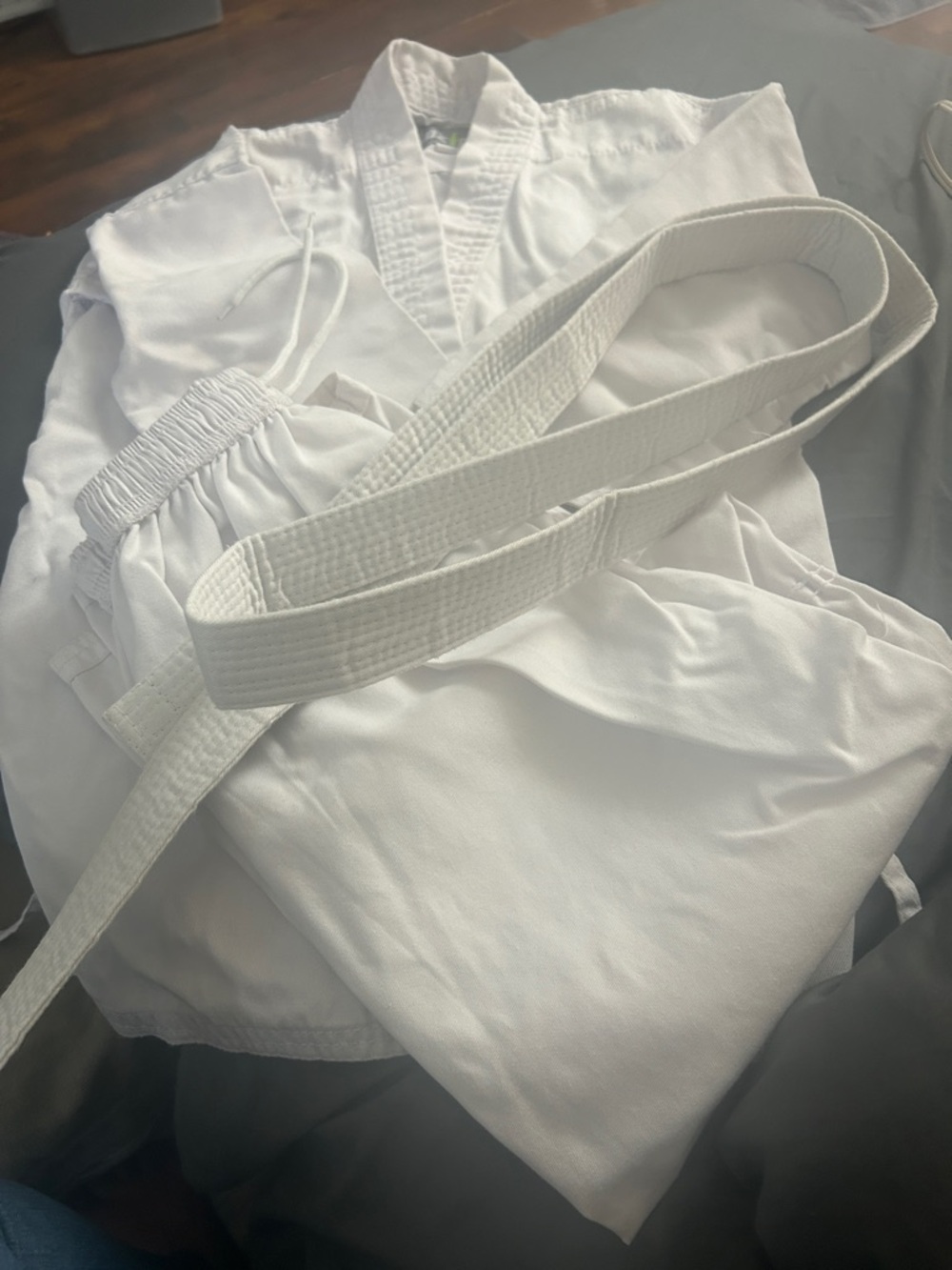 White Martial Arts Gi with Matching Belt